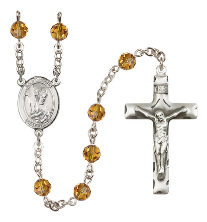 St. Helen Sterling Silver Rosary - 10 Color Options (8043/0644)