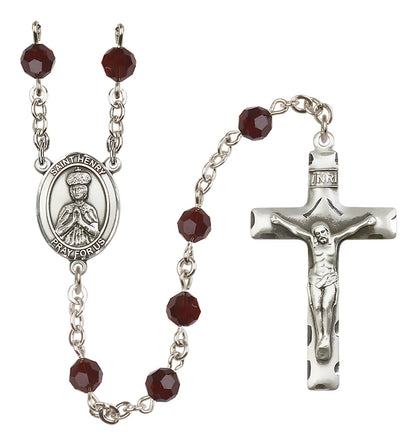 St. Henry Ii Sterling Silver Rosary - 10 Color Options (8046/0644)