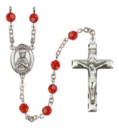 St. Henry Ii Sterling Silver Rosary - 10 Color Options (8046/0644)