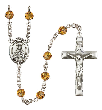 St. Henry Ii Sterling Silver Rosary - 10 Color Options (8046/0644)