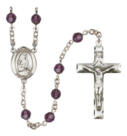 St. Emily De Vialar Sterling Silver Rosary - 10 Color Options (8047/0644)