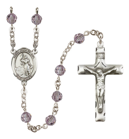 St. Joan of Arc Sterling Silver Rosary - 10 Color Options (8053/0644)