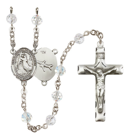 St. Joseph of Cupertino Sterling Silver Rosary - 10 Color Options (8057/0644)