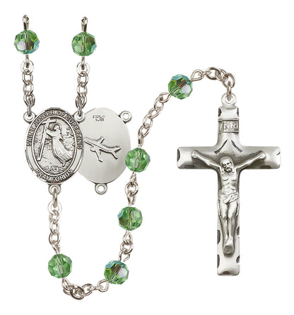 St. Joseph of Cupertino Sterling Silver Rosary - 10 Color Options (8057/0644)