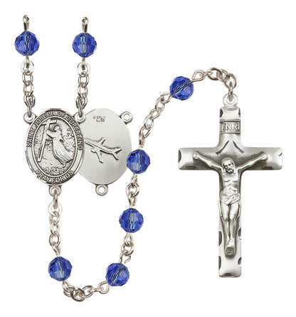St. Joseph of Cupertino Sterling Silver Rosary - 10 Color Options (8057/0644)
