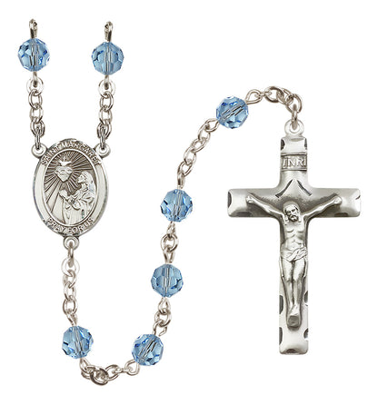 St. Margaret Mary Alacoque Sterling Silver Rosary - 10 Color Options (8072/0644)