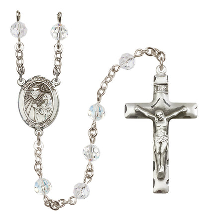 St. Margaret Mary Alacoque Sterling Silver Rosary - 10 Color Options (8072/0644)