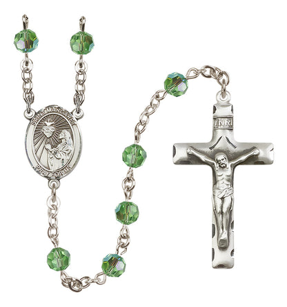 St. Margaret Mary Alacoque Sterling Silver Rosary - 10 Color Options (8072/0644)
