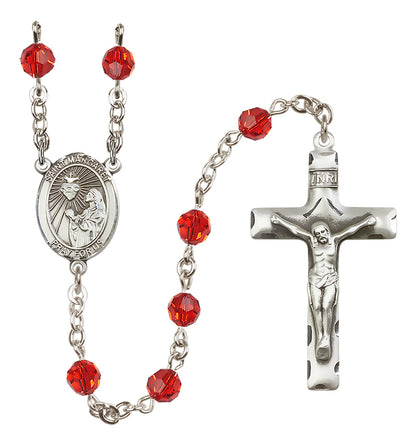 St. Margaret Mary Alacoque Sterling Silver Rosary - 10 Color Options (8072/0644)
