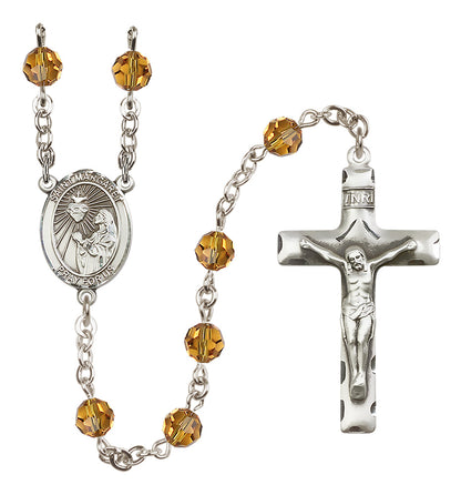 St. Margaret Mary Alacoque Sterling Silver Rosary - 10 Color Options (8072/0644)