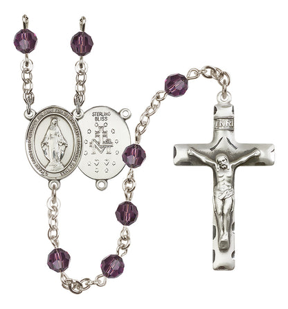 Miraculous Sterling Silver Rosary - 10 Color Options (8078/0644)
