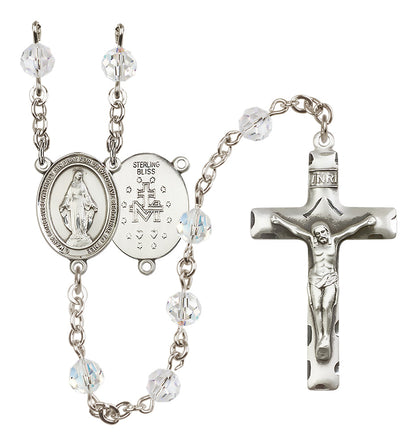 Miraculous Sterling Silver Rosary - 10 Color Options (8078/0644)