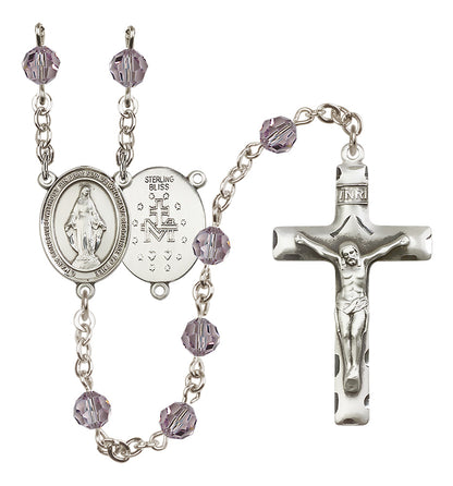 Miraculous Sterling Silver Rosary - 10 Color Options (8078/0644)