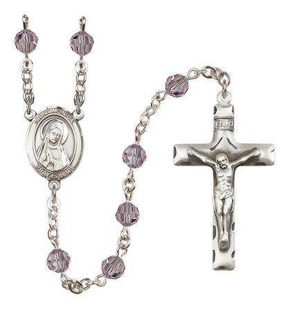 St. Monica Sterling Silver Rosary - 10 Color Options (8079/0644)