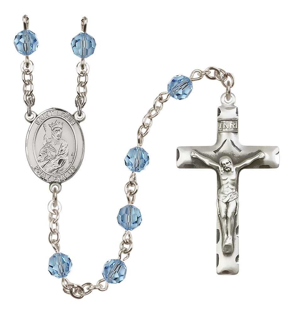 St. Louis Sterling Silver Rosary - 10 Color Options (8081/0644)