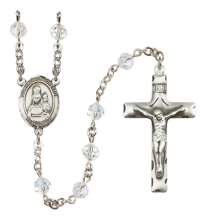 Our Lady of Loretto Sterling Silver Rosary - 10 Color Options (8082/0644)