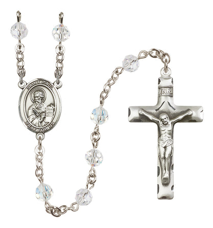 St. Paul The Apostle Sterling Silver Rosary - 10 Color Options (8086/0644)