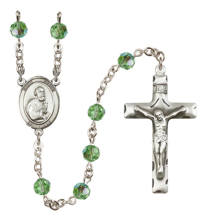 St. Peter The Apostle Sterling Silver Rosary - 10 Color Options (8090/0644)