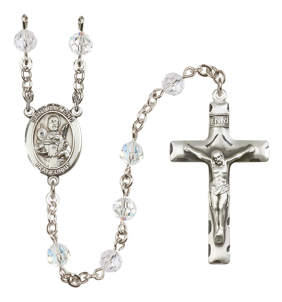 St. Raymond Nonnatus Sterling Silver Rosary - 10 Color Options (8091/0644)