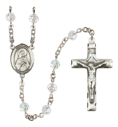 St. Rita of Cascia Sterling Silver Rosary - 10 Color Options (8094/0644)