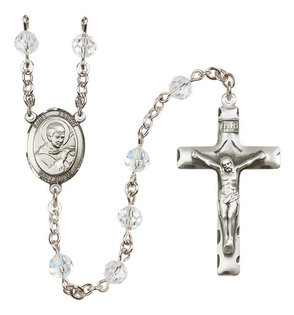 St. Robert Bellarmine Sterling Silver Rosary - 10 Color Options (8096/0644)