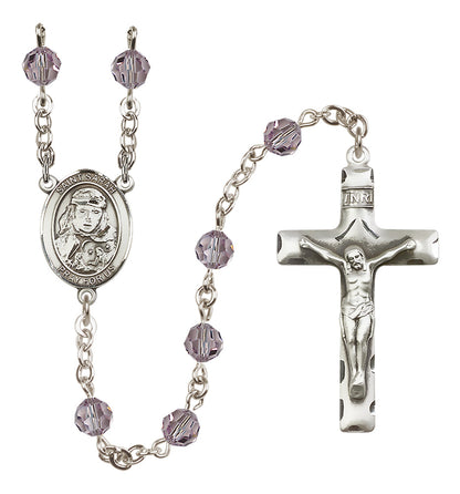 St. Sarah Sterling Silver Rosary - 10 Color Options (8097/0644)