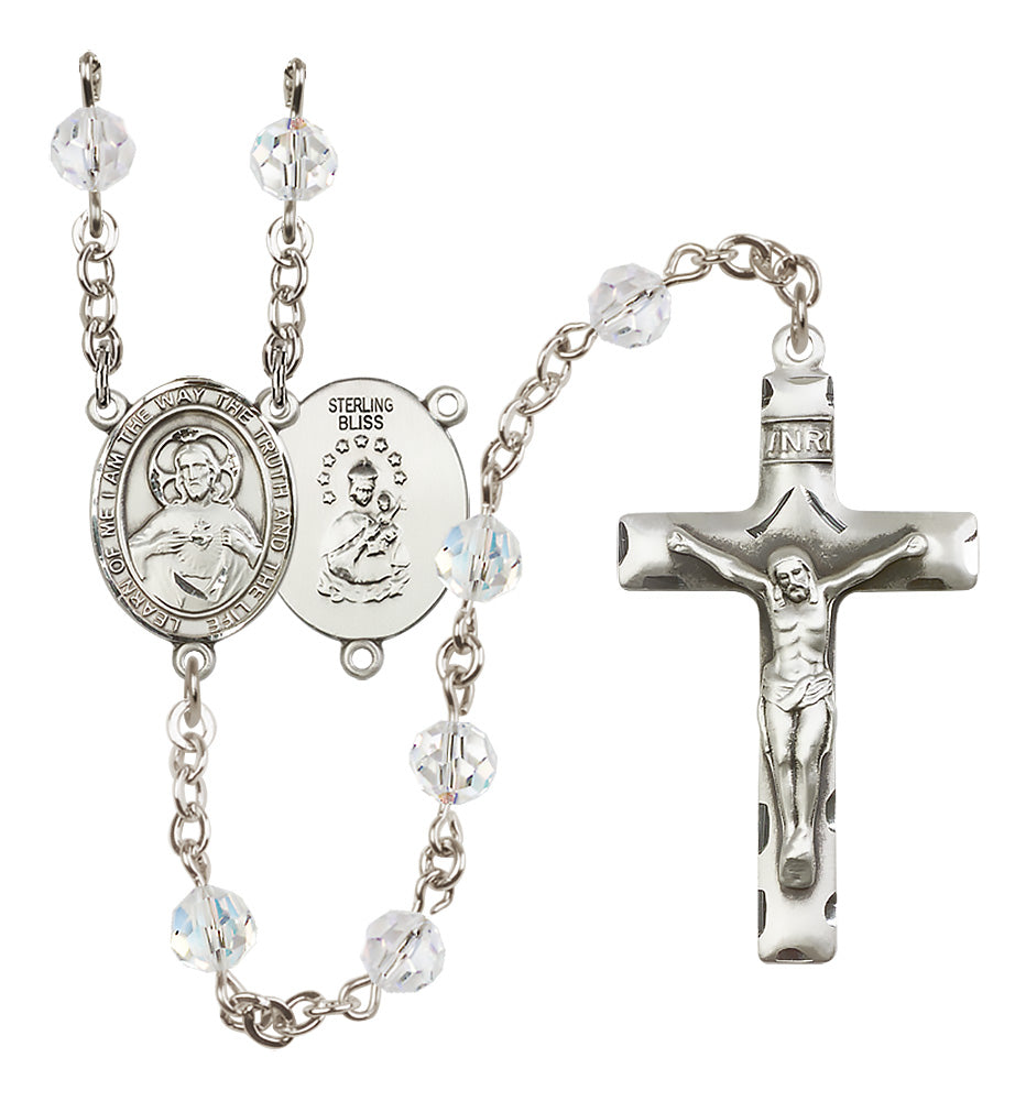 Scapular Sterling Silver Rosary - 10 Color Options (8098/0644)