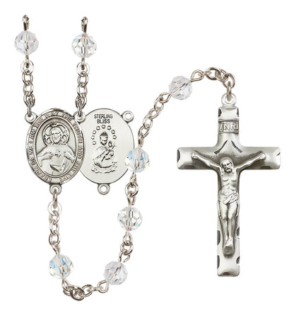 Scapular Sterling Silver Rosary - 10 Color Options (8098/0644)