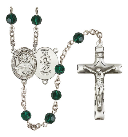 Scapular Sterling Silver Rosary - 10 Color Options (8098/0644)