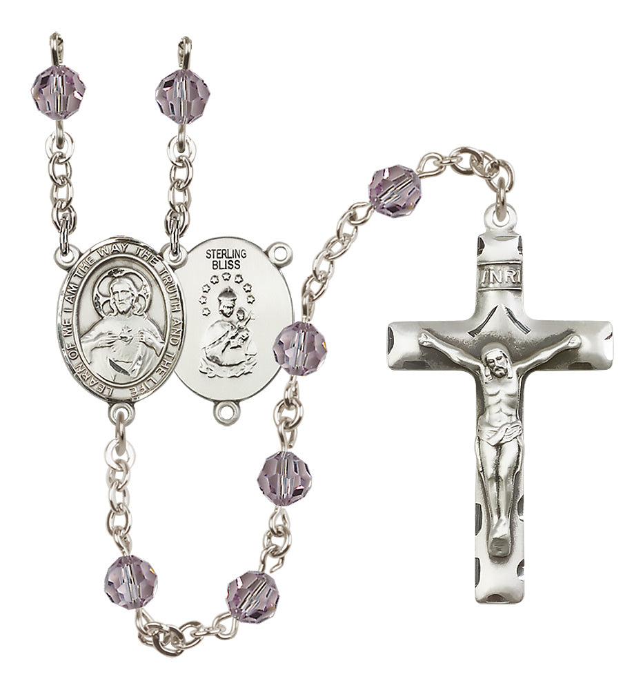 Scapular Sterling Silver Rosary - 10 Color Options (8098/0644)