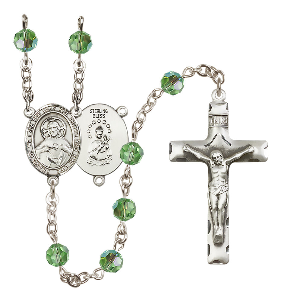 Scapular Sterling Silver Rosary - 10 Color Options (8098/0644)