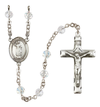 St. Stephen The Martyr Sterling Silver Rosary - 10 Color Options (8104/0644)
