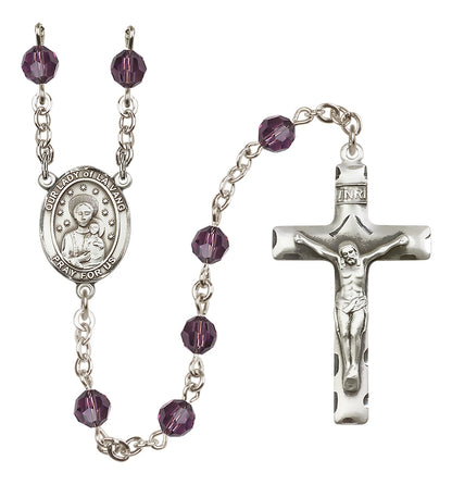 Our Lady of La Vang Sterling Silver Rosary - 10 Color Options (8115/0644)