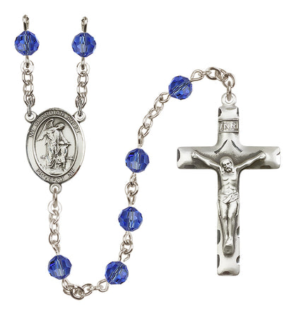 Guardian Angel Sterling Silver Rosary - 10 Color Options (8118/0644)