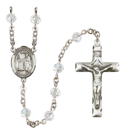 St. Valentine of Rome Sterling Silver Rosary - 10 Color Options (8121/0644)