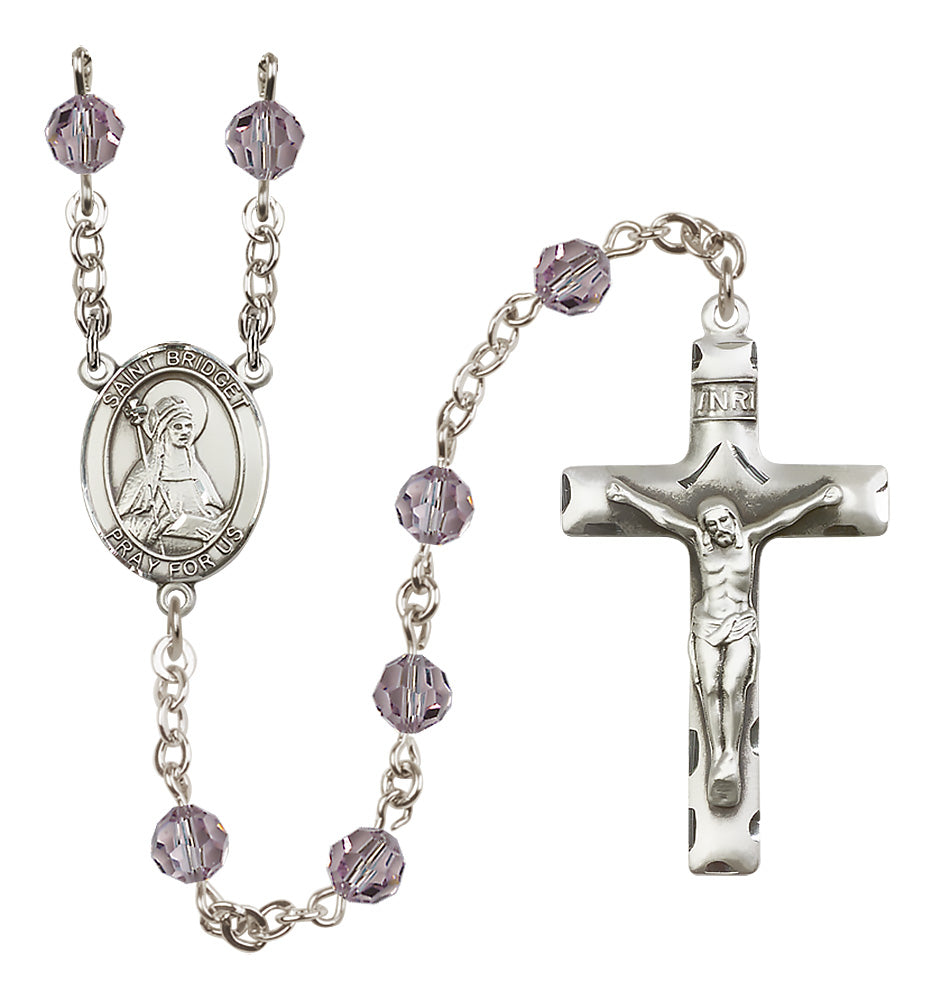 St. Bridget of Sweden Sterling Silver Rosary - 10 Color Options (8122/0644)