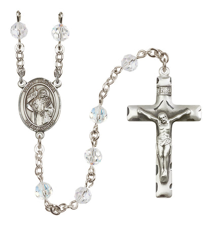 St. Ursula Sterling Silver Rosary - 10 Color Options (8127/0644)
