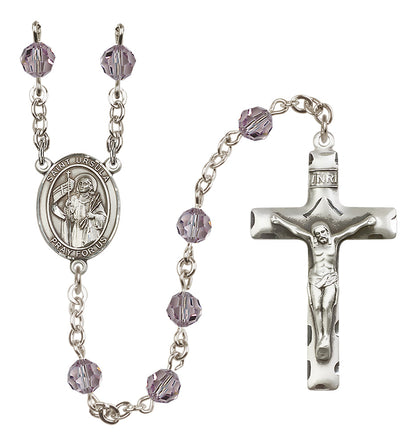 St. Ursula Sterling Silver Rosary - 10 Color Options (8127/0644)