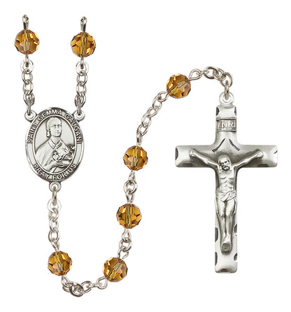 St. Gemma Galgani Sterling Silver Rosary - 10 Color Options (8130/0644)