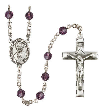 St. Marcellin Champagnat Sterling Silver Rosary - 10 Color Options (8131/0644)
