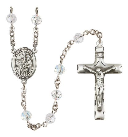 St. Jerome Sterling Silver Rosary - 10 Color Options (8135/0644)