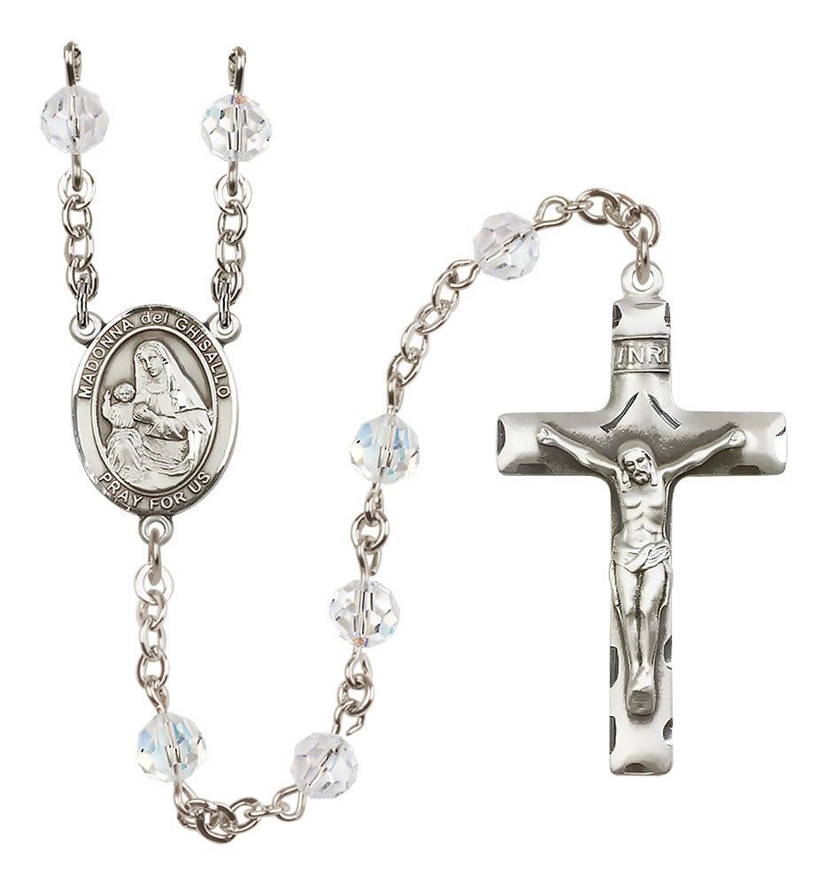 Madonna Del Ghisallo Sterling Silver Rosary - 10 Color Options (8203/0644)