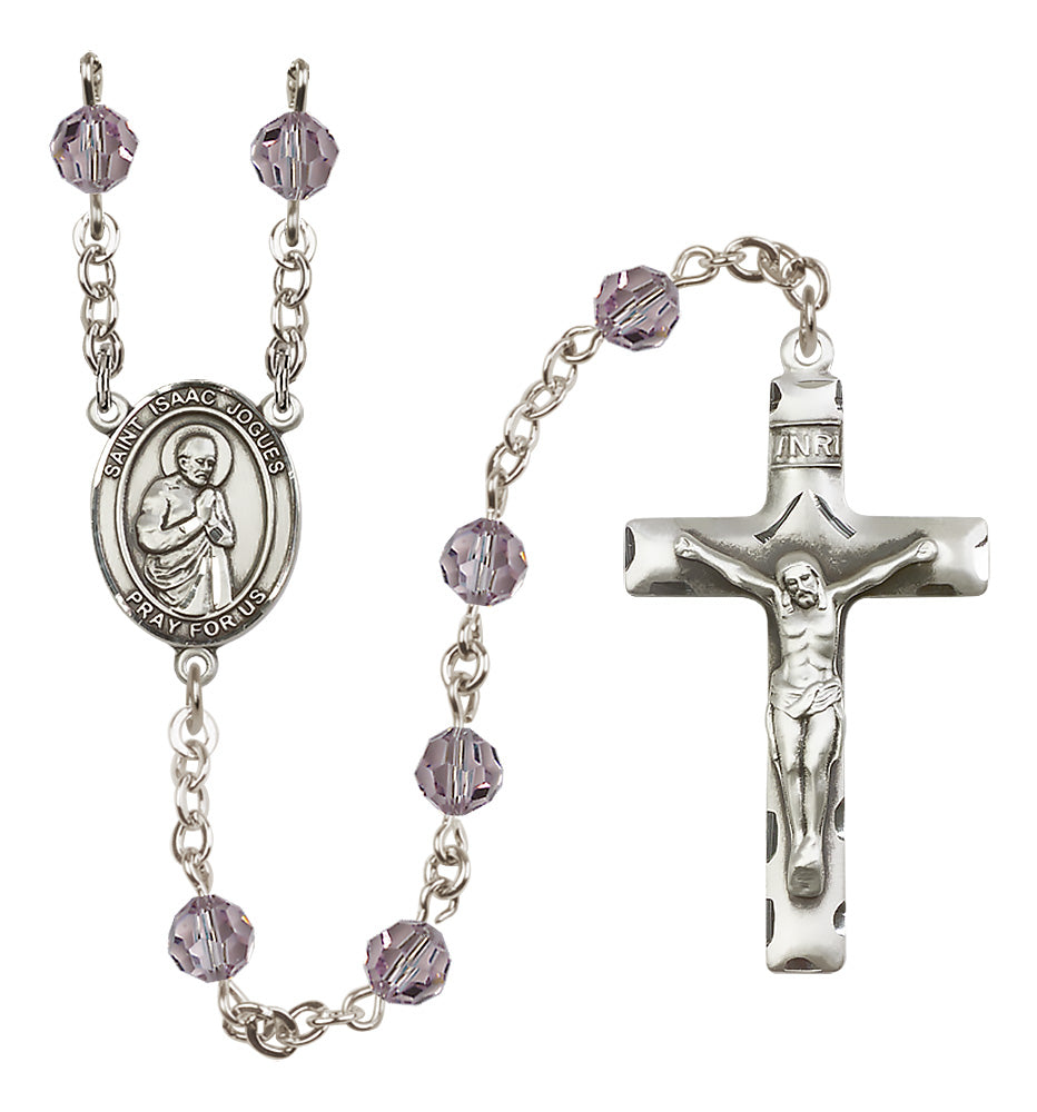 St. Isaac Jogues Sterling Silver Rosary - 10 Color Options (8212/0644)