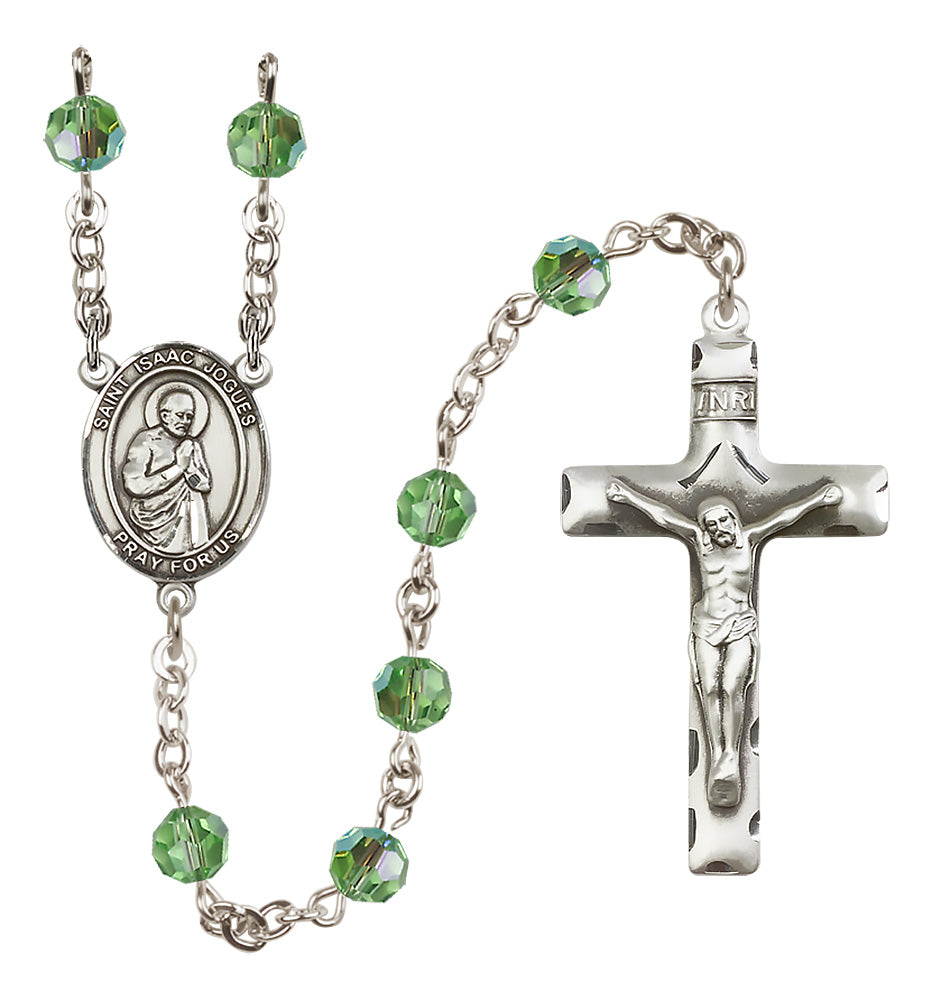 St. Isaac Jogues Sterling Silver Rosary - 10 Color Options (8212/0644)