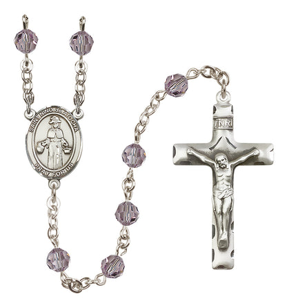 Santo Nino De Atocha Sterling Silver Rosary - 10 Color Options (8214/0644)