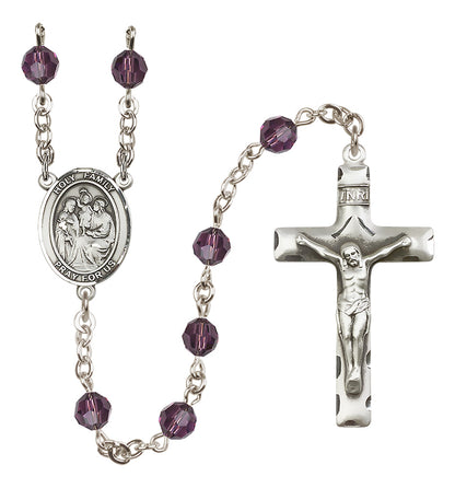 Holy Family Sterling Silver Rosary - 10 Color Options (8218/0644)