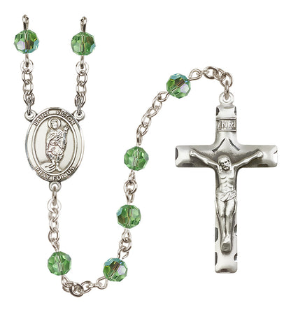 St. Victor of Marseilles Sterling Silver Rosary - 10 Color Options (8223/0644)