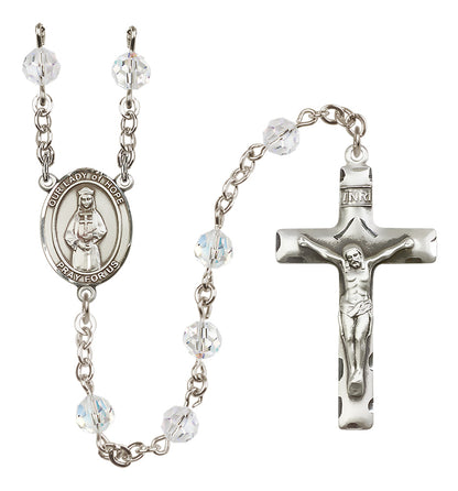 Our Lady of Hope Sterling Silver Rosary - 10 Color Options (8230/0644)