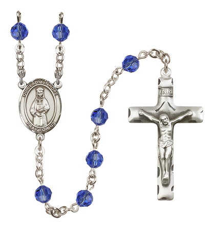 Our Lady of Hope Sterling Silver Rosary - 10 Color Options (8230/0644)