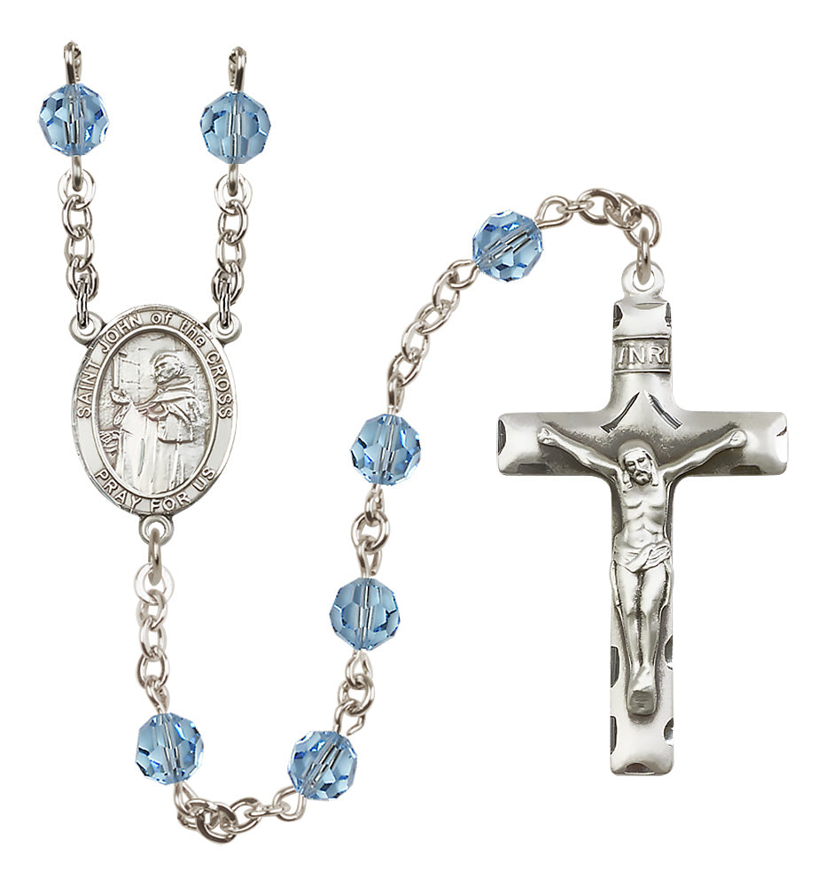 St. John of The Cross Sterling Silver Rosary - 10 Color Options (8231/0644)